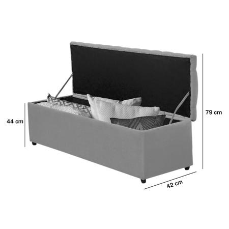 Baú Calçadeira Imperatriz 1,38 Cm Suede Marrom Escuro - Maitê Moda Casa Imagem de Baú Calçadeira Imperatriz 1,38 Cm Suede Marrom Escuro