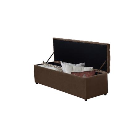 Baú Calçadeira Imperatriz 1,38 Cm Suede Marrom Escuro - Maitê Moda Casa Imagem de Baú Calçadeira Imperatriz 1,38 Cm Suede Marrom Escuro