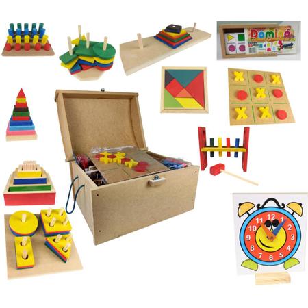 Jogo da Velha MDF Recreativos Melhores Brinquedos Educativos Para