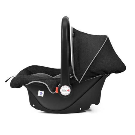 Imagem de Bb406 - bebe conforto rest - 0 a 13 kgs - preto com cinza - multikids baby