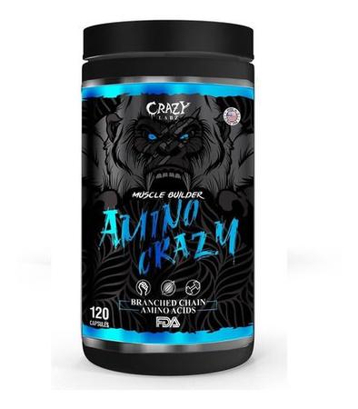 Imagem de Bcaa Amino Muscle Building 120 Cápsulas 60 Doses - Crazy Labz