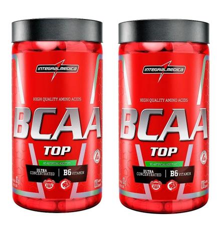 Imagem de Bcaa Top 4:1:1 120 Cápsulas IntegralMedica Kit 2 Potes