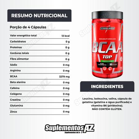 Imagem de Bcaa Top 4:1:1 120 Cápsulas IntegralMedica Kit 2 Potes