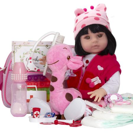 Kit 2 Peças Roupa Boneca Reborn E Bolsa Maternidade Infantil