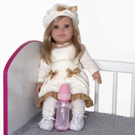 Boneca Bebe Reborn Ursa Charme Branco Cegonha Reborn Dolls - USA Magazine