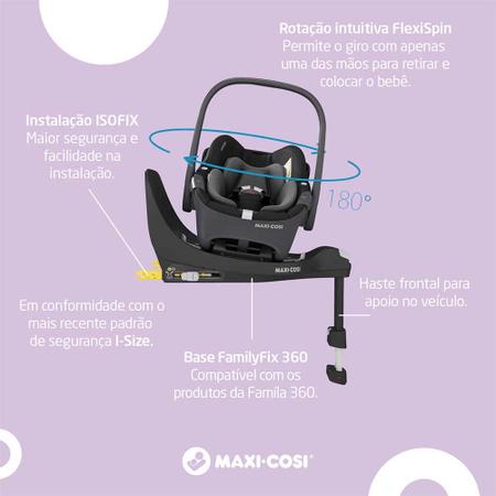 Imagem de Bebê Conforto Maxi Cosi Pebble 360  com Base - Black