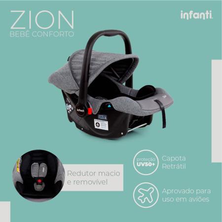 Imagem de Bebê Conforto Zion, Infanti - Cinza Bold