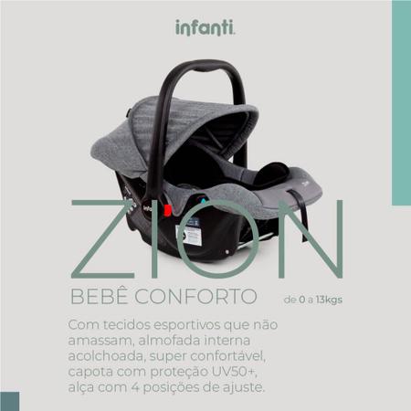 Imagem de Bebê Conforto Zion, Infanti - Cinza Bold