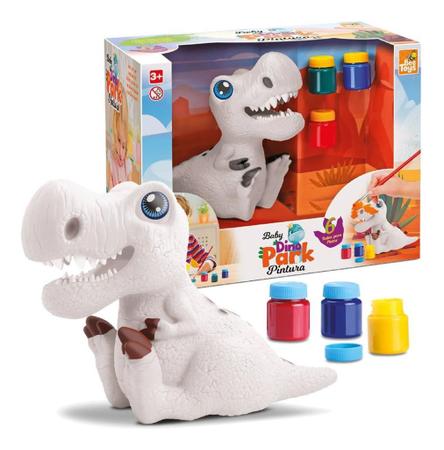 Bebê Dinossauro De Brinquedo Infantil Para Colorir +3 Tintas - Bee Toys -  Bonecos - Magazine Luiza