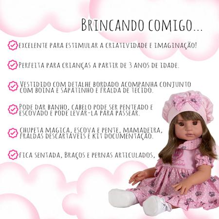 Boneca Bebê Tipo Reborn Realista - Kit Acessórios Chupeta Ma - Sidnyl -  Bonecas - Magazine Luiza