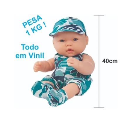 Imagem de Bebê Menino Neneco Macio Cheiroso c/ Pipi 40 Cm - Super Toys