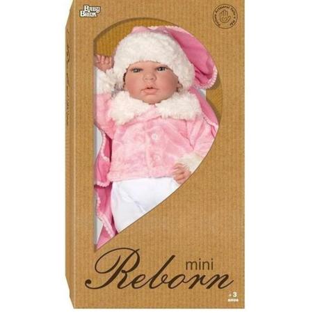 Boneca Bebê Reborn Com Manta Baby Brink