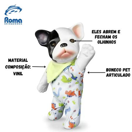 BRINQUEDO BONECO BEBÊ REBORN PET FILHOTINHOS COM ACESSÓRIOS 5840 ROMA -  Loja de Brinquedos, Móveis Infantil e Linha Baby.