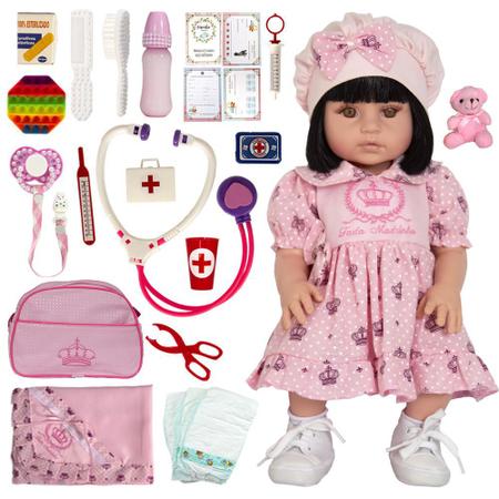 Boneca Bebe Realista Semelhante Reborn Barata 17 acessórios - Cegonha Reborn  Dolls - Bonecas - Magazine Luiza