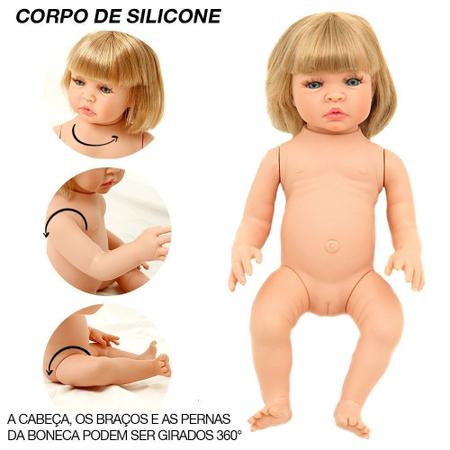 Bebê Reborn Barata 100% Silicone Pode Dar Banho Menino - Milk Brinquedos -  Boneca Reborn - Magazine Luiza