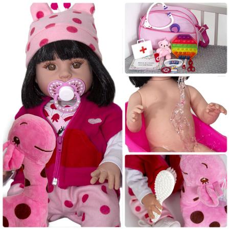 Boneca 100% Silicone Premium na Magazine Luiza Com Roupinha - Cegonha Reborn  Dolls - Boneca Reborn - Magazine Luiza