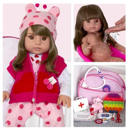 Bebê Reborn pode Banho 100 Silicone Magazine Luiza Barato - Cegonha Reborn  Dolls - Boneca Reborn - Magazine Luiza