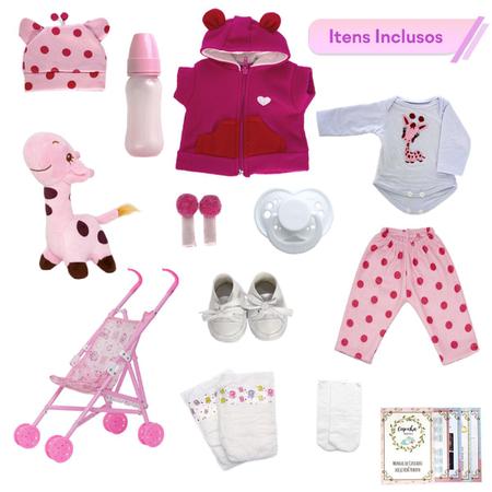 Bebe Reborn De Silicone Girafinha - Dondoquinha Reborn - Bebê Reborn