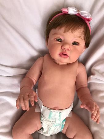 Bebê Reborn Realista - Abigail 25 (PODE DAR BANHO - Corpo todo em vinil)  Nova Coleção - Lanny Baby