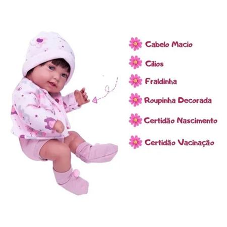 Anny Doll Baby Menina Cotiplas - lojapontokids