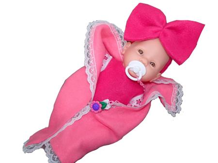 Bebe reborn Boneca estilo reborn Meu Bebezinho 1049 ED1 Brinquedos