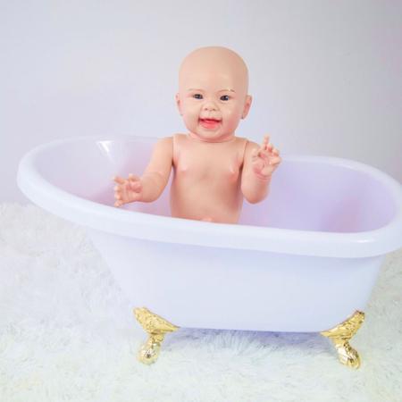 Imagem de Bebê Reborn Boneca Maize Corpo De Silicone Realista 53 cm