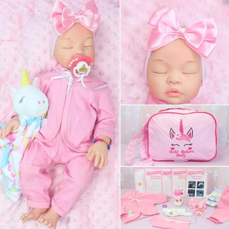 Bebê Reborn Elo Menina Realista corpo silicone macio Enxoval Premium Pode  dar banho - Que Sonho de Nenem - Bonecas - Magazine Luiza