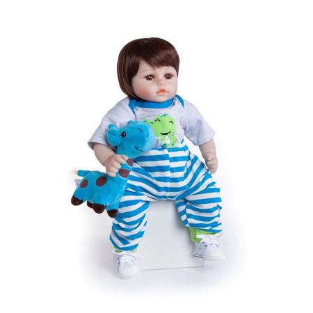 BRASTOY Boneca Reborn Bebe Doll 48cm Menino Girafa Corpo em Silicone  Presentes para Crianças - AliExpress