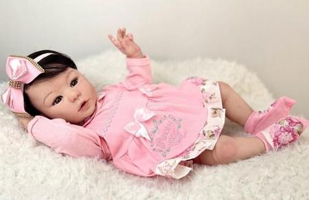 Bebê Reborn Realista Boneca Princesa Silicone