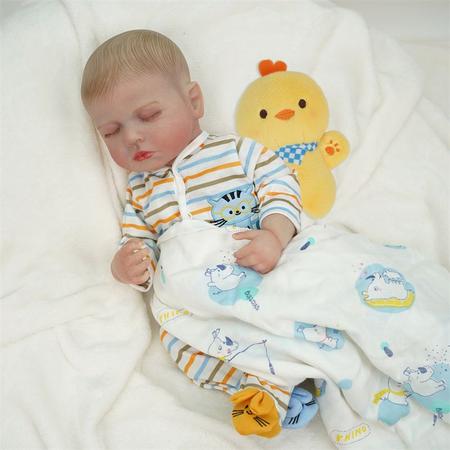 Imagem de Bebê Reborn Boneca Realista Brastoy Original Acessórios Completos Corpo Silicone Pode Dar Banho Roupa Chupeta Mamadeira e Pelúcia