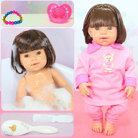 Bebe Reborn Boneca Menina Silicone Realista Com Enxoval - ShopJJ - Bonecas  - Magazine Luiza