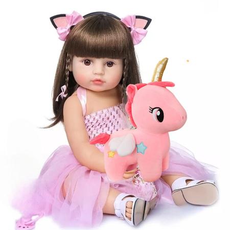 Lili Bebe Reborn ® + Bichinho de Pelúcia – Loja Flash