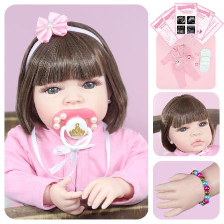 Bebê Reborn Frete Grátis Original Boneca Acessórios Baby - ShopJJ