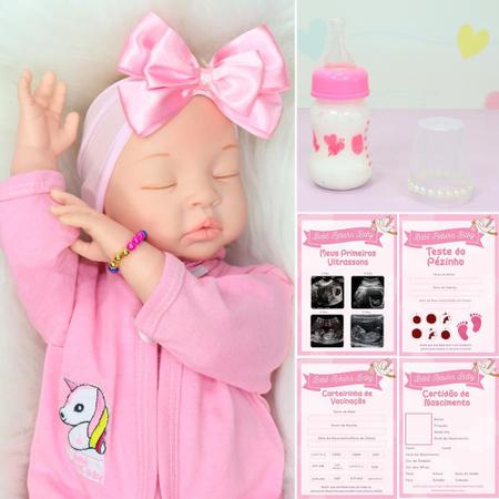 Boneca Reborn Realista Menina Original Recém Nascida Pagão - ShopJJ -  Brinquedos, Bebe Reborn e Utilidades