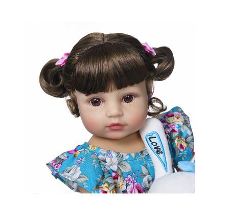 Boneca Bebê Reborn Keiumi Gatinha De 55 Cm - Brastoy - Bonecas - Magazine  Luiza