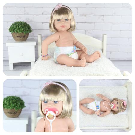 Imagem de Bebe Reborn Boneca Silicone Muito Linda Articulada com Bolsa