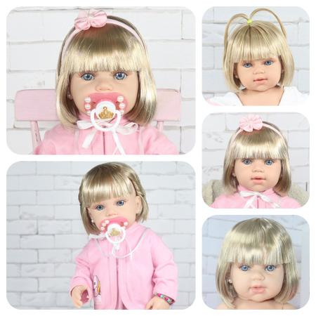 Bebe Reborn Boneca Silicone Muito Linda Articulada com Bolsa - ShopJJ Imagem de Bebe Reborn Boneca Silicone Muito Linda Articulada com Bolsa
