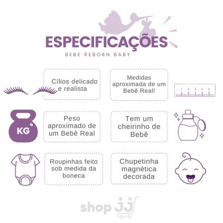 Bebe Reborn Boneca Silicone Muito Linda Articulada com Bolsa - ShopJJ Imagem de Bebe Reborn Boneca Silicone Muito Linda Articulada com Bolsa