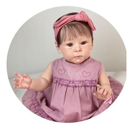 Bebe Reborn Boneca Banho Silicone Realista, Princesinha - ANA DOLLS - Boneca  Reborn - Magazine Luiza