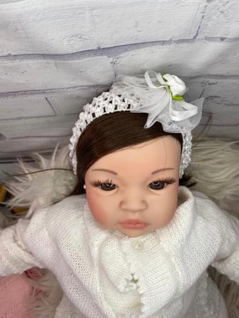 Bebê Boneca Reborn Realista Com Cabelo Castanha Barata Panda Menina  Presente Enxoval - Escorrega o Preço