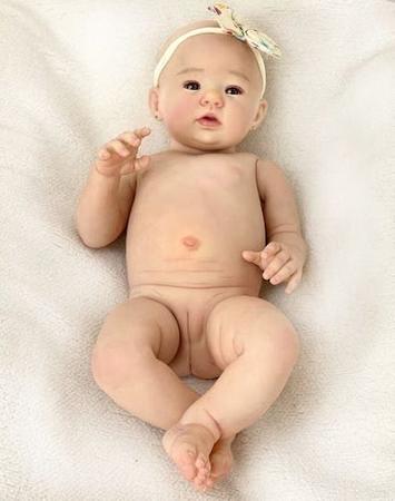 Boneca Bebê Reborn Original Clarice Pode Tomar Banho 55cm