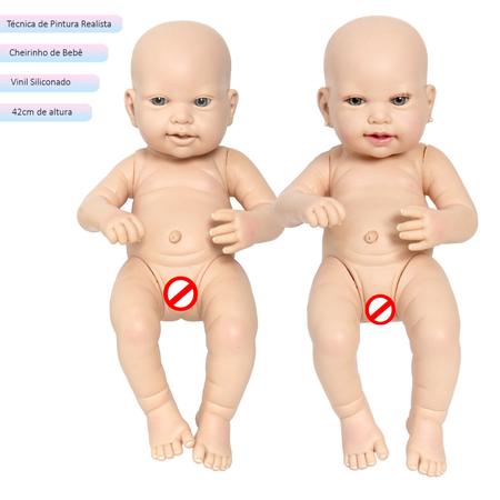 Bebê Reborn Gêmeos Corpo 100% Silicone - New Happy - Bonecas - Magazine  Luiza