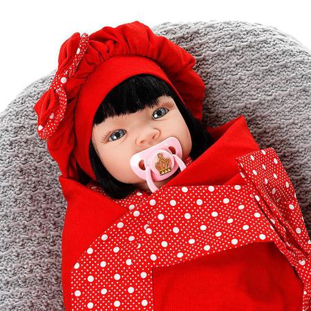 Boneca Bebê Reborn Morena De Luxo Cegonha Dolls 23 Itens - Chic Outlet -  Economize com estilo!