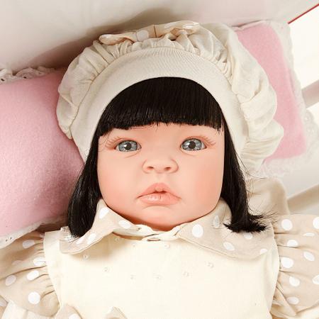 Boneca Bebe Reborn Menina Morena Barata 23 Acessorio De Luxo - Cegonha  Reborn Dolls - Boneca Reborn - Magazine Luiza