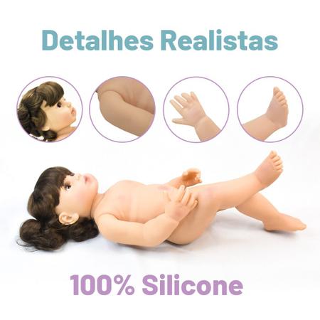 Bebê Reborn Sapinho Boneco Realista Brastoy Silicone Completa Chupeta  Mamadeira Roupa e Pelúcia - Bonecas - Magazine Luiza