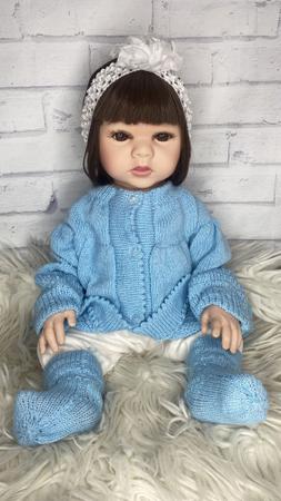 Bebê Reborn Bebê Reborn Carmela Para Banho - Acompanha Enxoval Bebês  Exclusivos