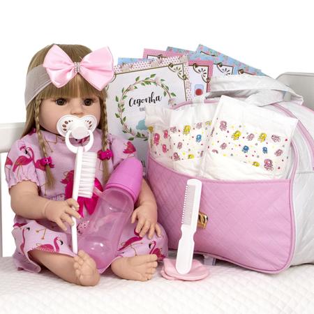 Bebê Reborn Grande Baby Alive 52cm Silicone Realista Loira - Cegonha Reborn  Dolls - Bonecas - Magazine Luiza