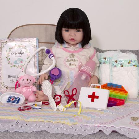 Boneca Bebe Reborn Morena Menina Barata Realista - Cegonha Reborn Dolls - Boneca  Reborn - Magazine Luiza