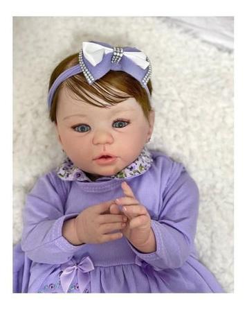 Bebê Reborn de tecido linda boneca reborn realista 45 cm