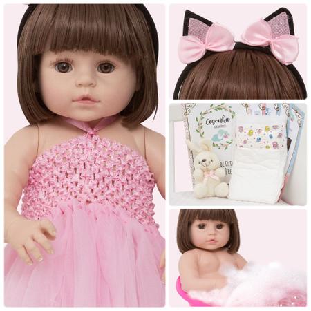 Boneca Bebê Reborn Silicone Menina Bailarina 22 Acessórios - Cegonha Reborn  Dolls - Bonecas - Magazine Luiza